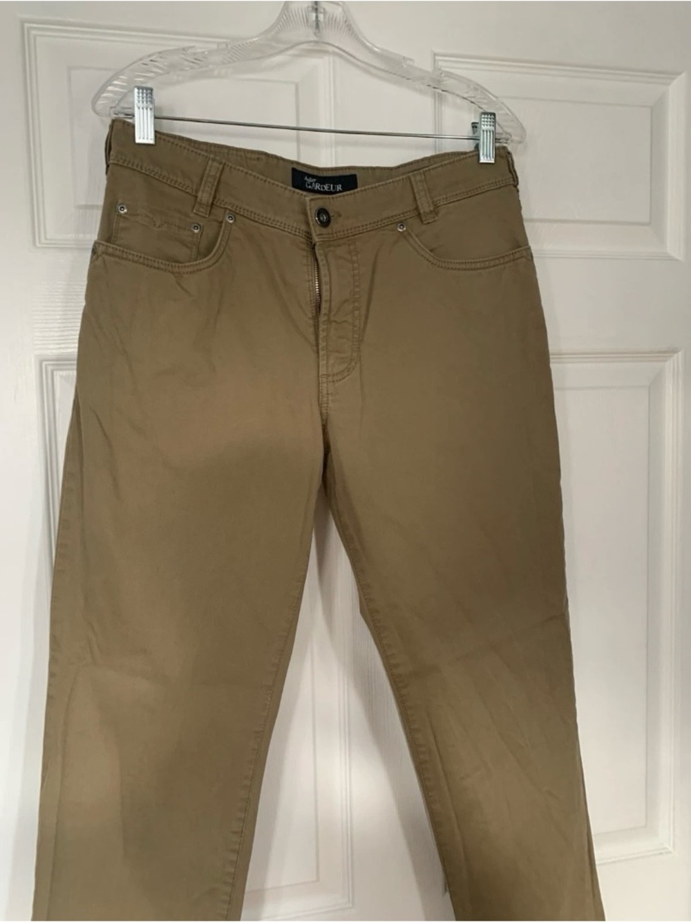 Atelier Gardeur Regular Fit Casual Pants 5-Pocket Brown Size 32x32 Needs Hemming